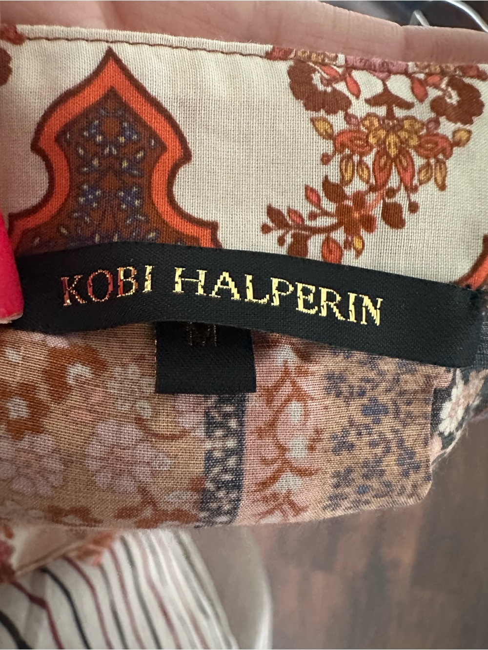 Kobo Halperin Printed Cotton/Silk Blouse - Picture 5 of 8